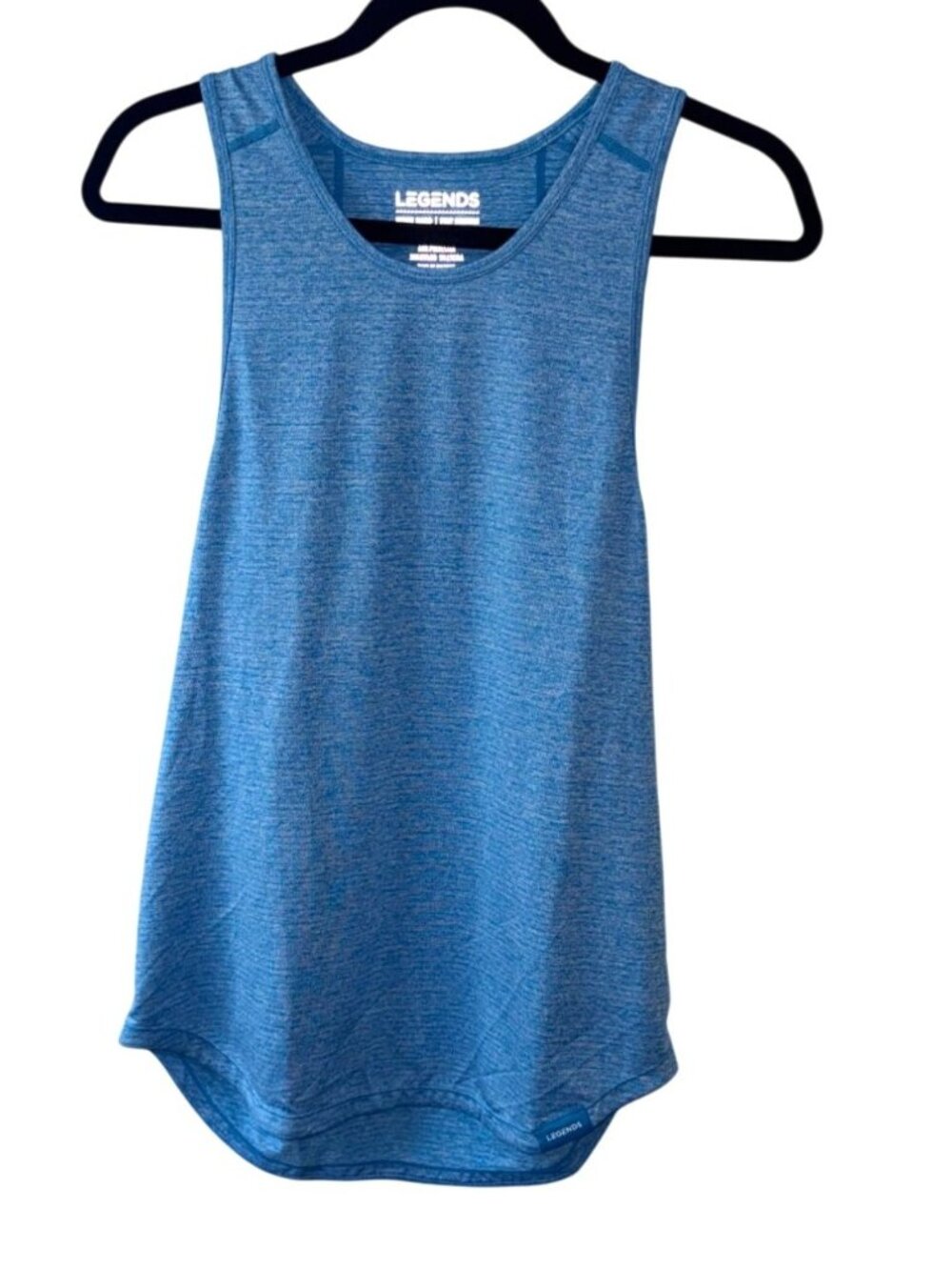 Legends Mens Blue Athletic Tank Top Size S Polyester Blend Lightweight & Breatha - Picture 2 of 13